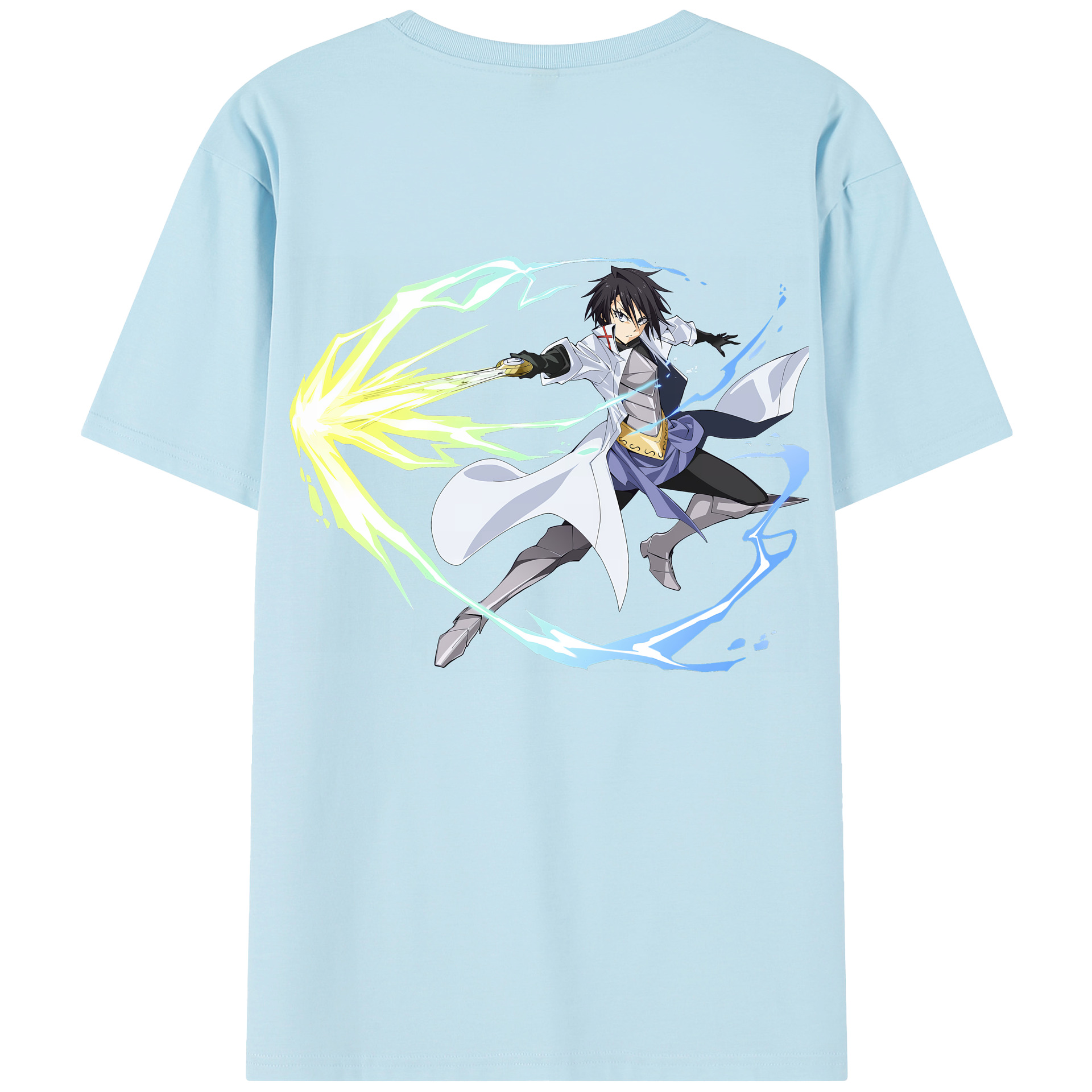 （画像用） 転スラ Regarding Reincarnated to Slime 綿100％半袖Tシャツ（背面プリント）